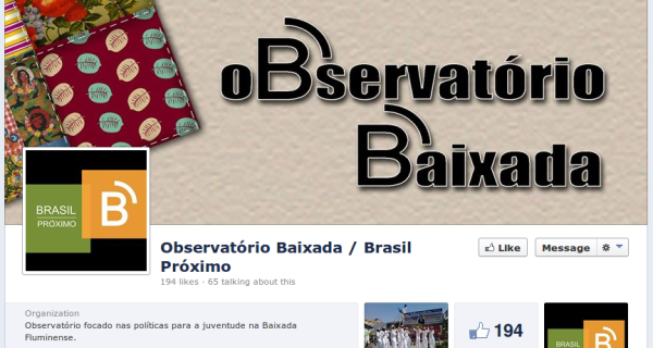 L’Osservatorio sulle politiche sociali della Baixada Fluminense raccontato sulla sua pagina Facebook